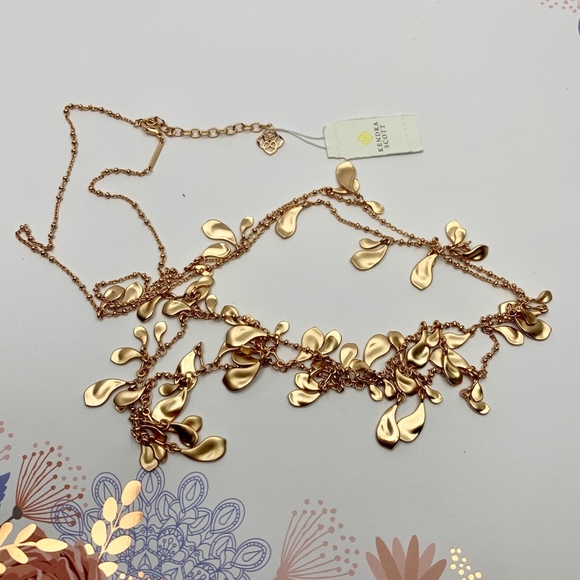 KENDRA SCOTT BELLA LONG NECKLACE IN ROSE GOLD - Picture 7 of 7